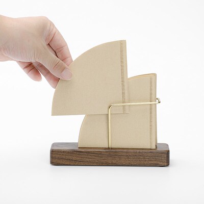 极速手冲咖啡滤纸收纳盒摩卡壶V形扇形通用挂耳V60U滤纸架滤纸盒