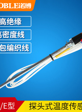 极速长杆式热电偶阻温控仪探头 K/E型热电偶 PT1P00 CU50温度传感