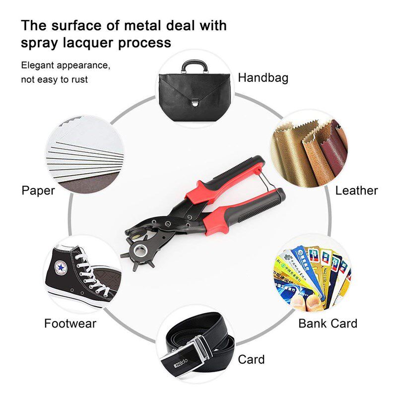 极速皮带打孔钳 多功能皮带y打孔钳手动腰带圆孔打孔器扁孔椭圆