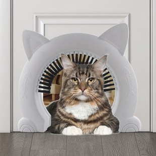 极速热卖 宠物猫门狗门洞猫自由y穿梭门洞室内猫门框宠物用品带毛