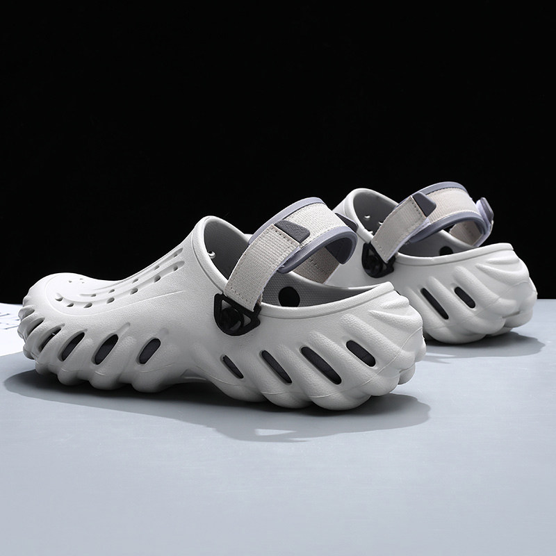 波波洞洞鞋男夏季外穿踩屎感包头拖鞋厚底沙滩鞋防滑透气凉鞋,流行男鞋,洞洞鞋,淘宝优惠券,粉丝福利购,淘宝优惠卷