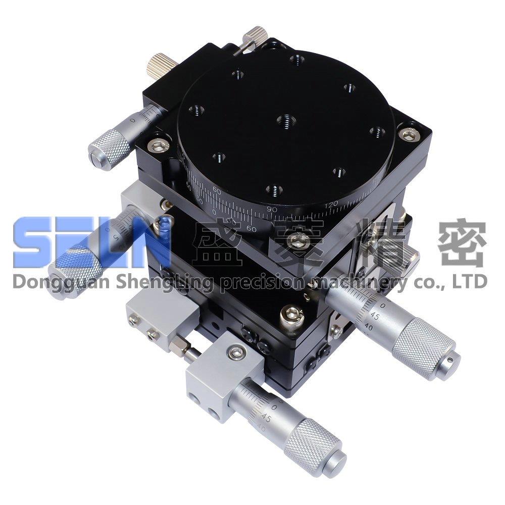 供应XYZR轴微调架LT60-LM交叉导轨型手动可调滑台精密位移平台