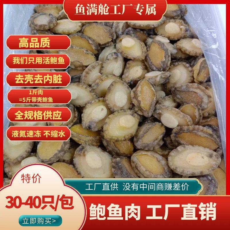 鲍鱼 东山水产冷冻鲍鱼肉去壳处理 冻品海鲜产地货源一件