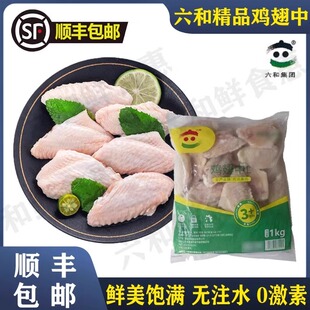 【顺丰包邮】六和鸡翅中生鲜冷冻鸡中翅奥尔良炸鸡翅烧烤卤味批发