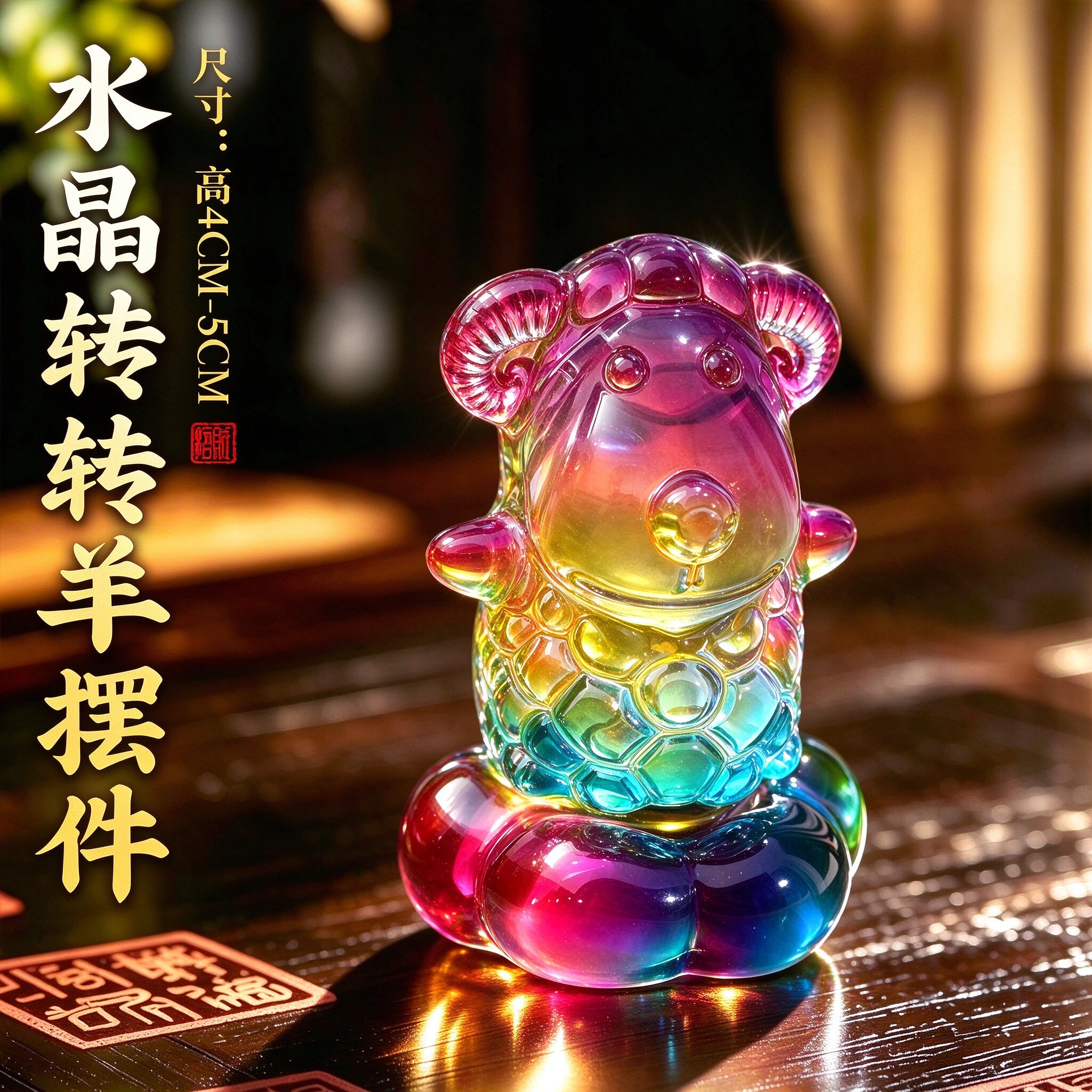 羊年~招财进宝【车载小摆件】图片