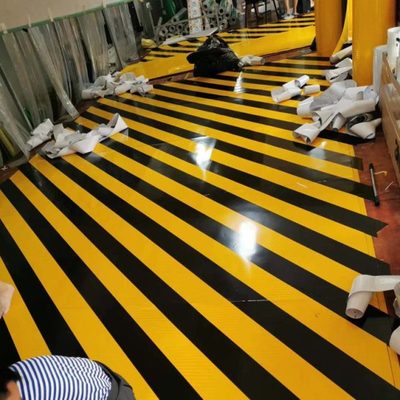 现货速发隧道口黄黑立面标记超强级iv类铝基反光膜铝板防撞铝基膜