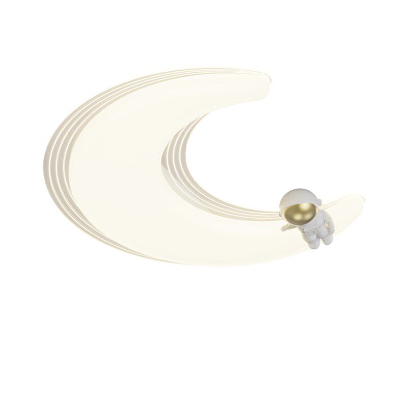 奶油风系列智能儿童护眼吸顶灯LED月亮灯卧室创意灯具