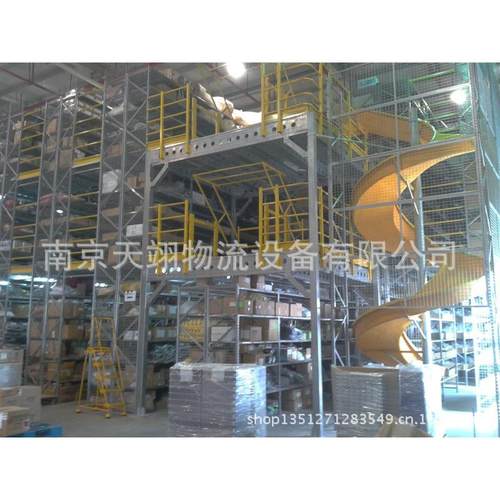 阁楼货架可拆卸放置架移动组合式架大型工业货架框网格货架