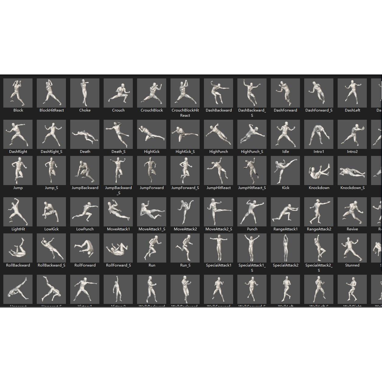 iclone7上千个动作数据文件，内容超过两个G，做动画方便