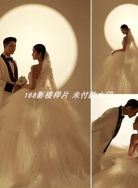 新款影楼展会情侣婚纱照放大样片室内复古光影婚纱照样片客片z217