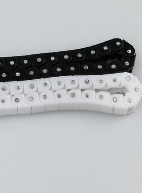 厂家定制白色POM塑料0色输送链条 60P传动链 黑SR4P龙骨尼龙链条