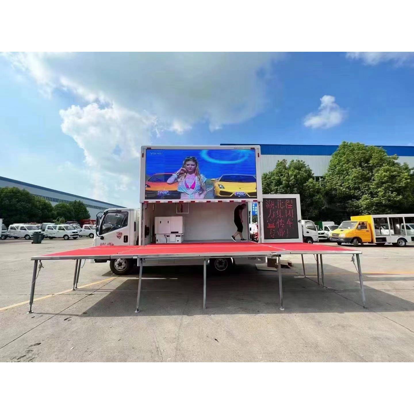 时代航领屏广告车宣YKZ传彩车流购动舞台车车