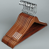 架裤 实木衣架酒店复古木质衣架家用防滑无痕衣挂服装 店衣撑裤 夹子