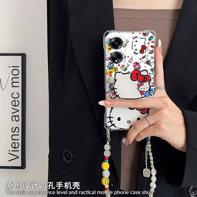 适用OPPOA系列蝴蝶结猫咪手机壳