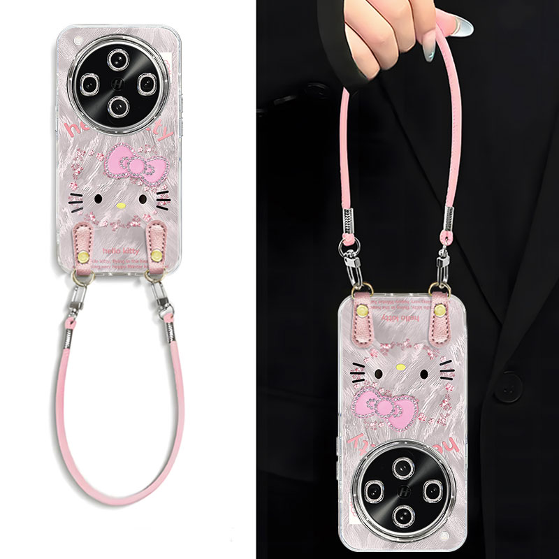 适用OPPOFind系列碎花凯蒂猫外壳