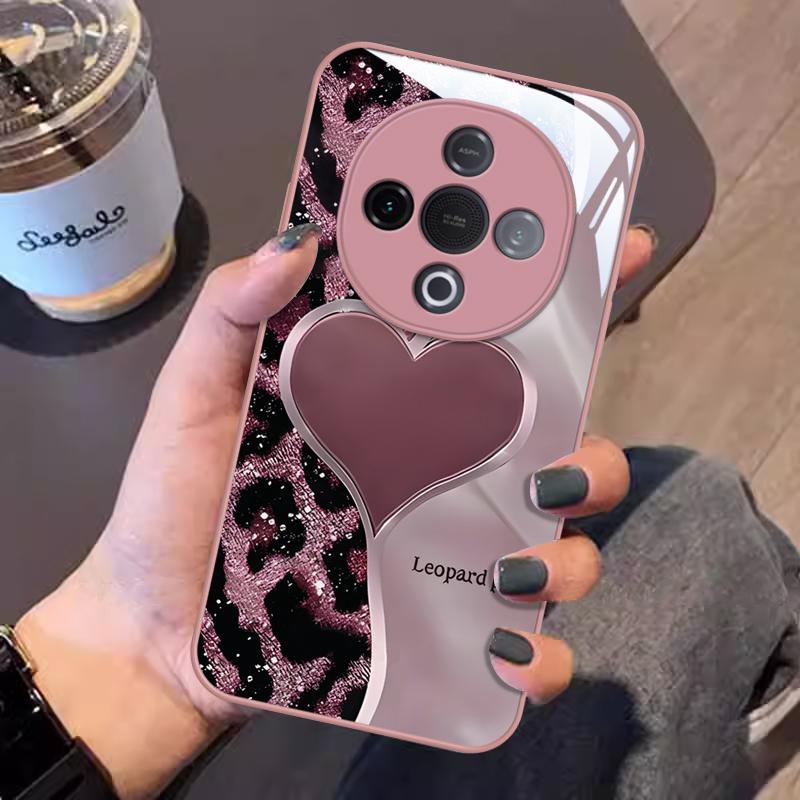 VIVOY系列手机壳豹纹爱心ins潮牌