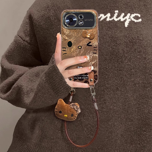 适用华为麦芒40手机壳新款麦芒30卡通时尚创意豹纹KT猫蝴蝶结麦芒20精孔冰川纹10SE全包防摔外壳时尚带挂绳