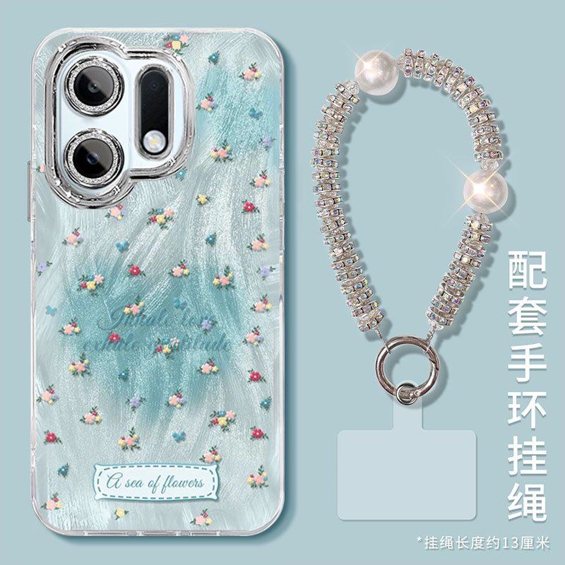 适用OPPOK系列晕染碎花手机壳