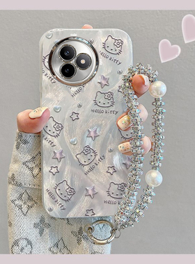 适用红米K80至尊版手机壳K70e新款创意K60简约K50电竞版爱心kt猫K40Pro+高颜值K30i羽纱保护套全包防摔壳