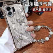 适用OPPOK13TurboPro手机壳时尚 K12x新款 梦幻ins风闪钻蝴蝶K12s硅胶保护套电镀四角防摔外壳