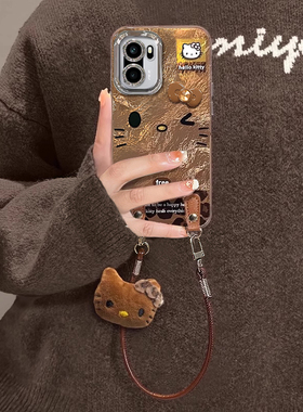 适用一加Ace6手机壳新款Ace5至尊版卡通1+Ace3时尚可爱3V豹纹KT猫蝴蝶结Ace2Pro冰川纹全包防摔保护套带挂绳