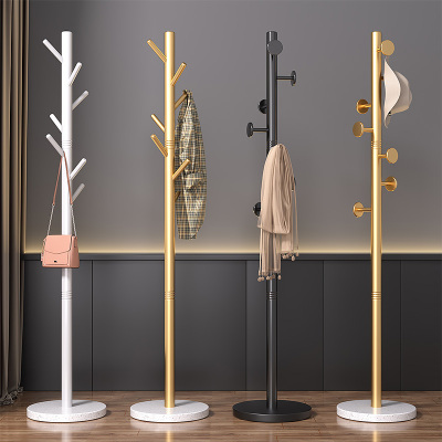 衣帽架立式落地卧室挂衣架衣服架子家用客厅单杆不占地办公室衣架