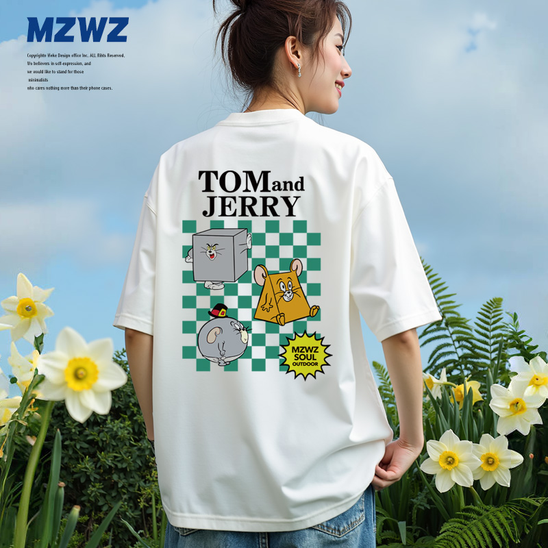 mzw基础字母男国潮短袖T恤