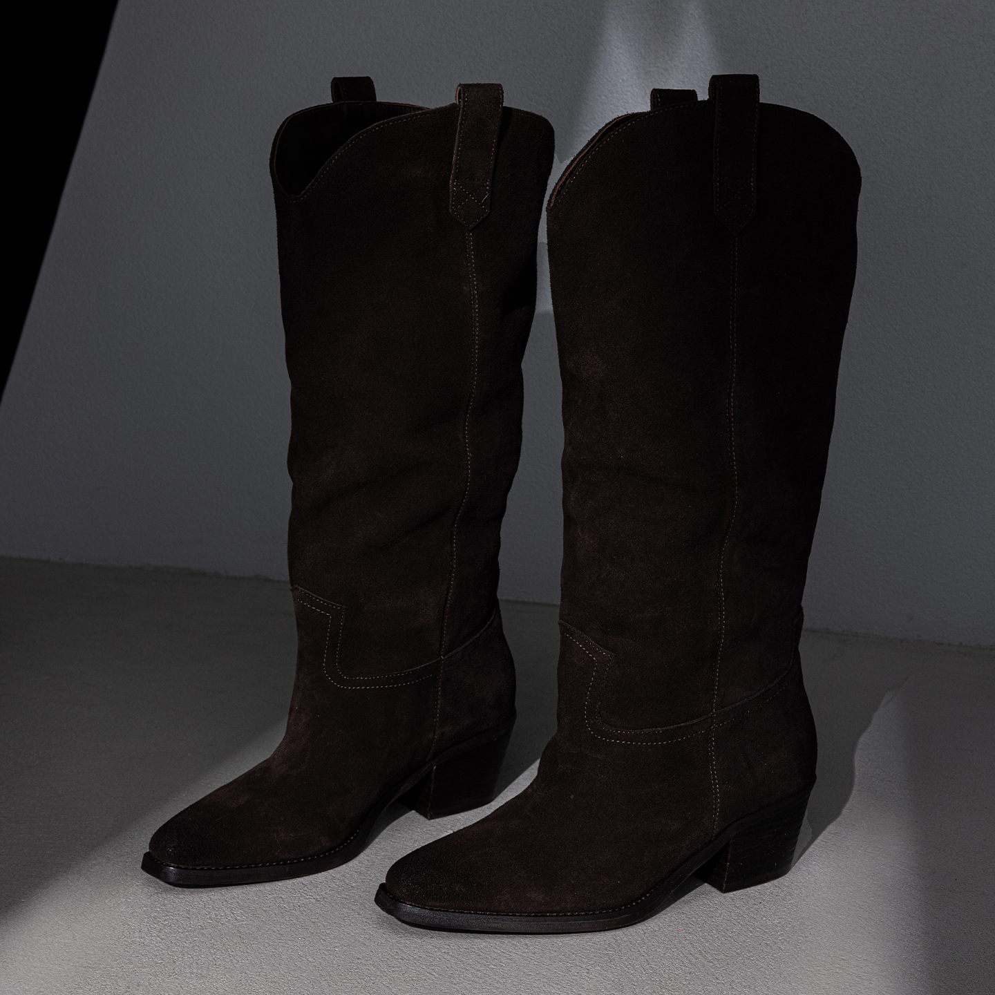 曼晨增高长筒西部靴骑士靴时装靴