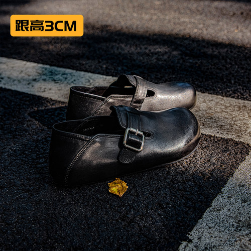 曼晨2025新款马皮革勃肯鞋透气