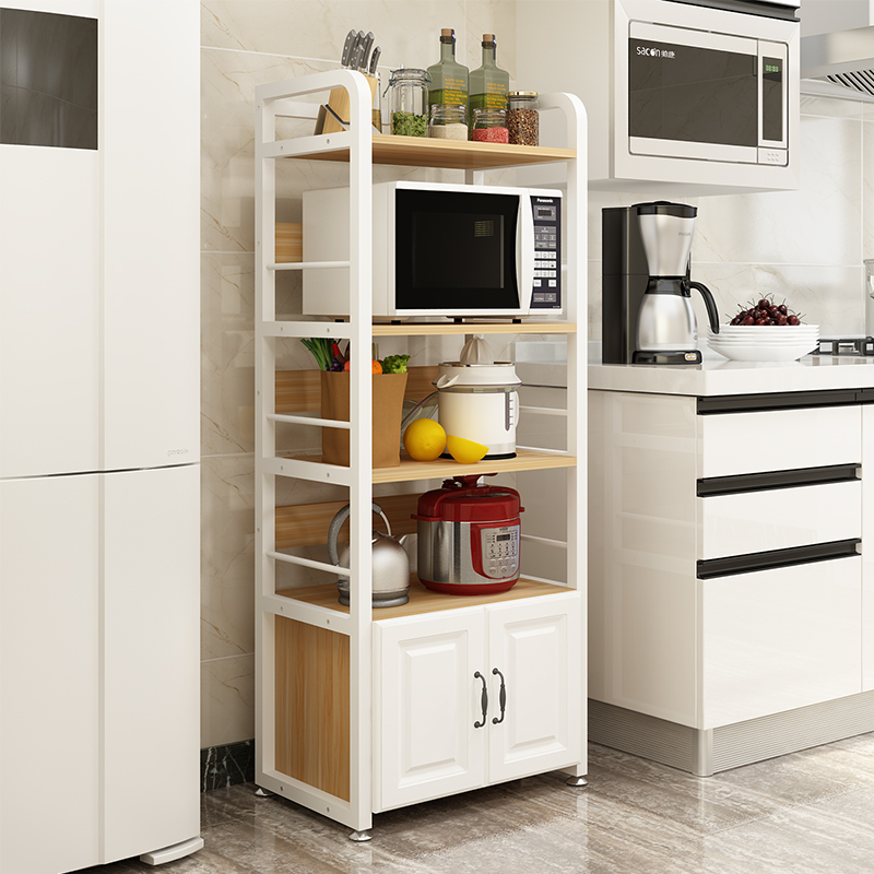 定做厨房微波炉置物架烤箱多层收纳落地式碗柜橱柜放锅储物支架子