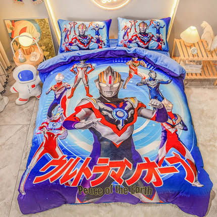 牛奶绒男a童单独儿童小尺寸宝宝婴儿专用小被套单件加绒120x150cm