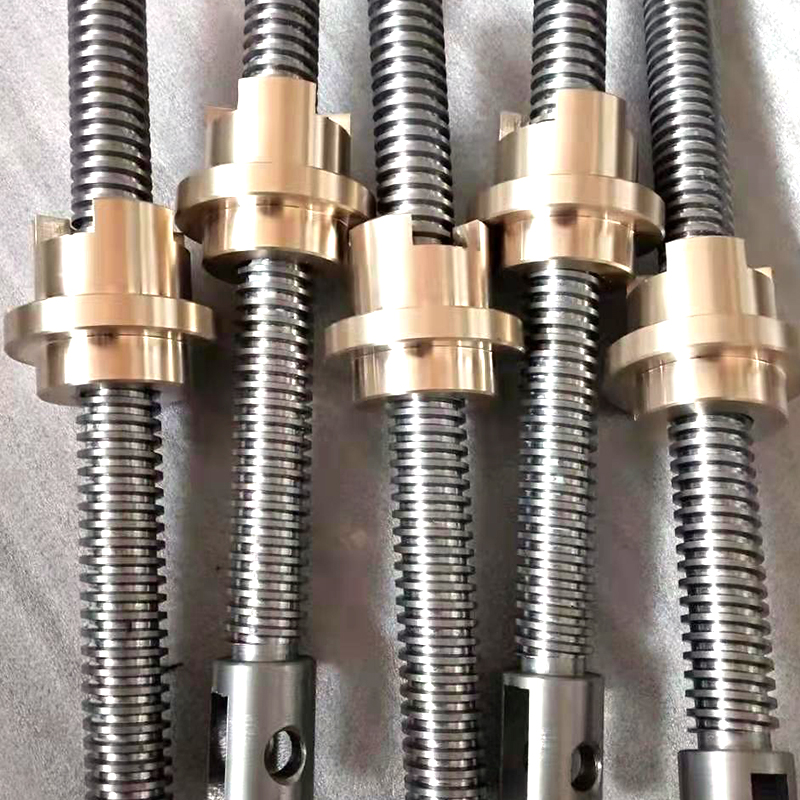 定做丝杆非标定制梯形丝杆精密T型丝杠螺丝杆T形不V锈钢正反牙螺