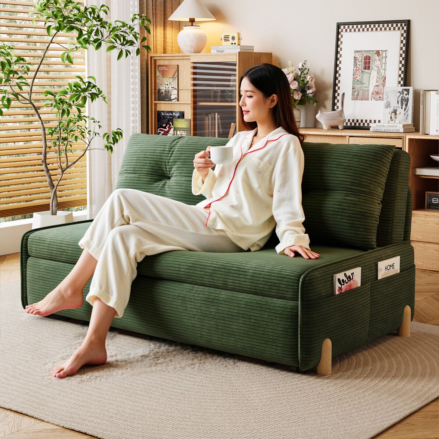 布艺沙发出租房双人沙发床抽拉床公寓小尺寸小型不占地方的小沙发