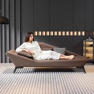 贵妃榻单人沙发美人榻贵妃椅沙发皮艺懒人沙发酒店美人塌太妃椅