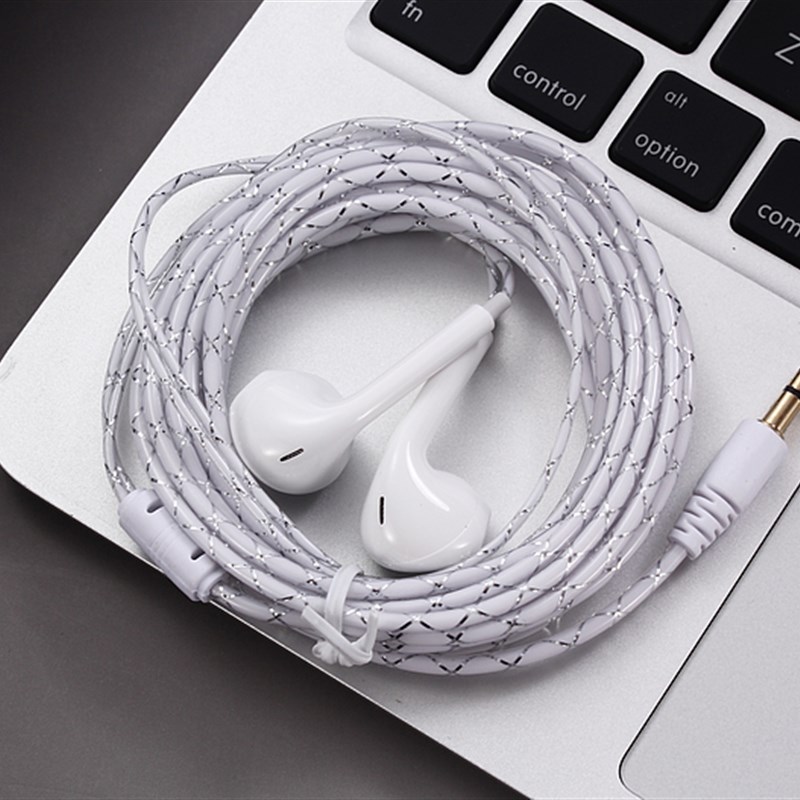 2米3米5米加长线入耳式耳机电脑笔记本直播通用耳麦耳塞超长线