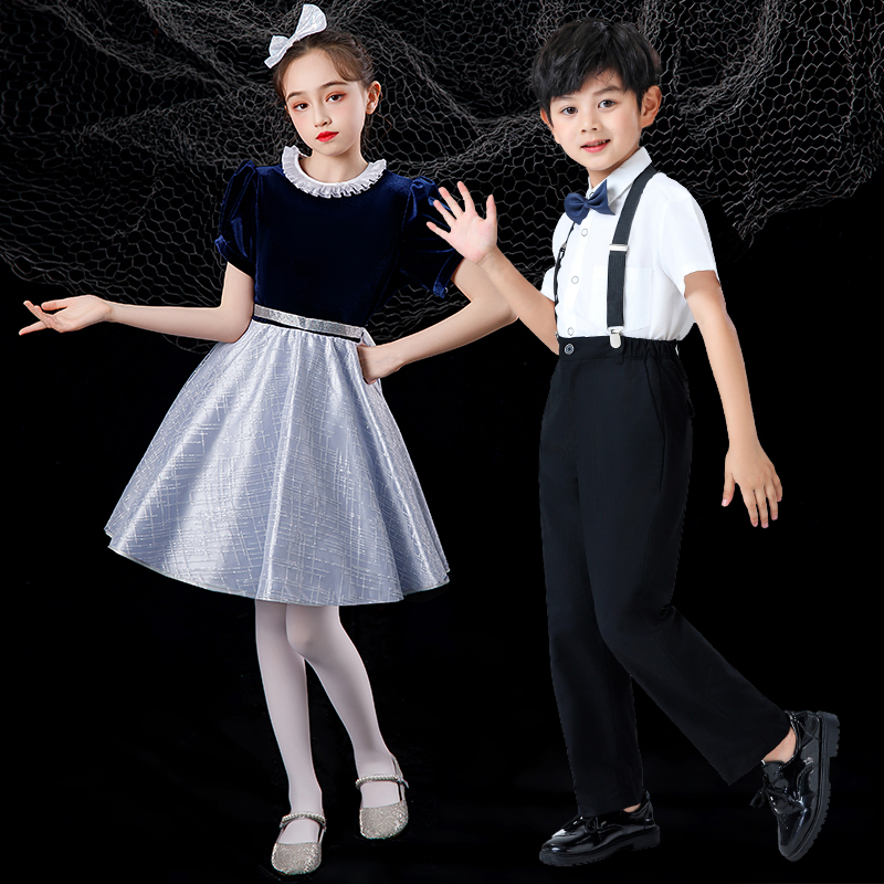 六一儿童合唱服演出服男女童高端礼服中小学生比赛表演服诗朗诵服