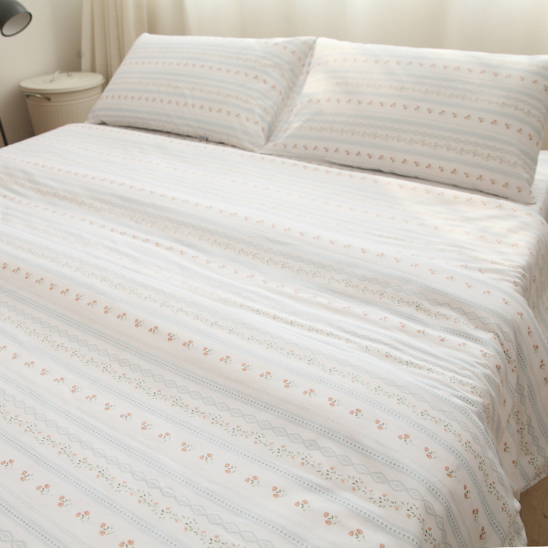 樱桃花植物花卉纯棉全棉被套单件单人宿舍150*200*230cm双人被罩