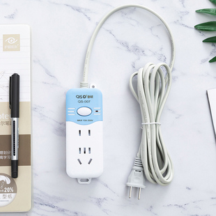 两脚一转二插头带线插座家用插排接线插线板多孔开关延长线拖线板