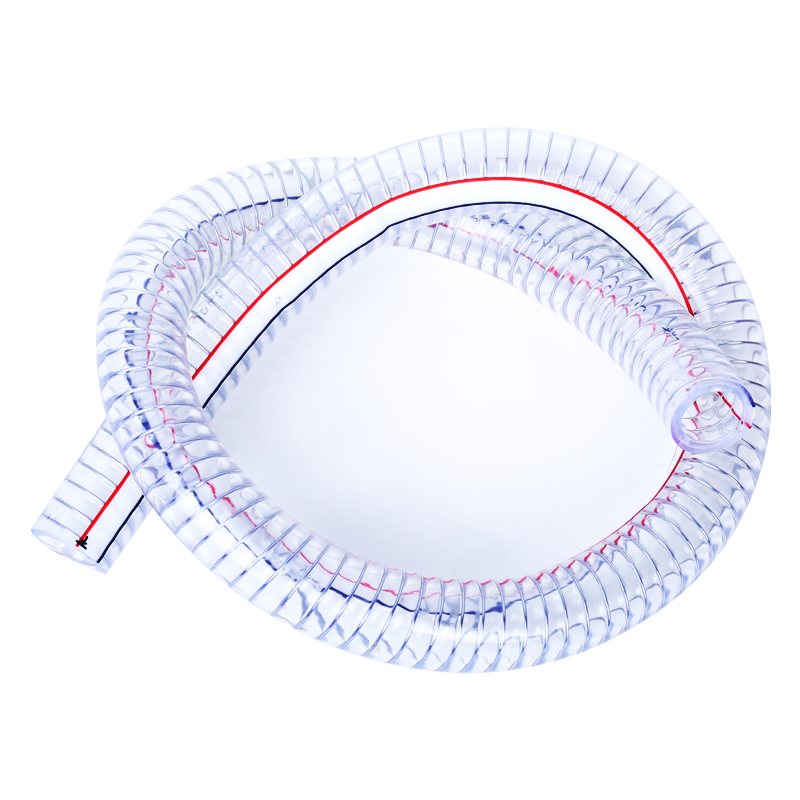 pvc钢丝软管加厚耐高温抽水管真空耐腐蚀25mm输油管透明塑料管子