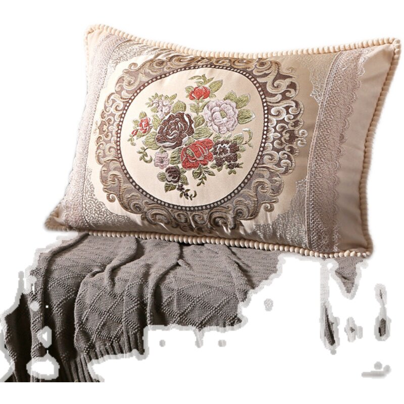 欧式长方形抱枕沙发靠背垫客厅靠枕卧室床头大号长条枕头定做枕套