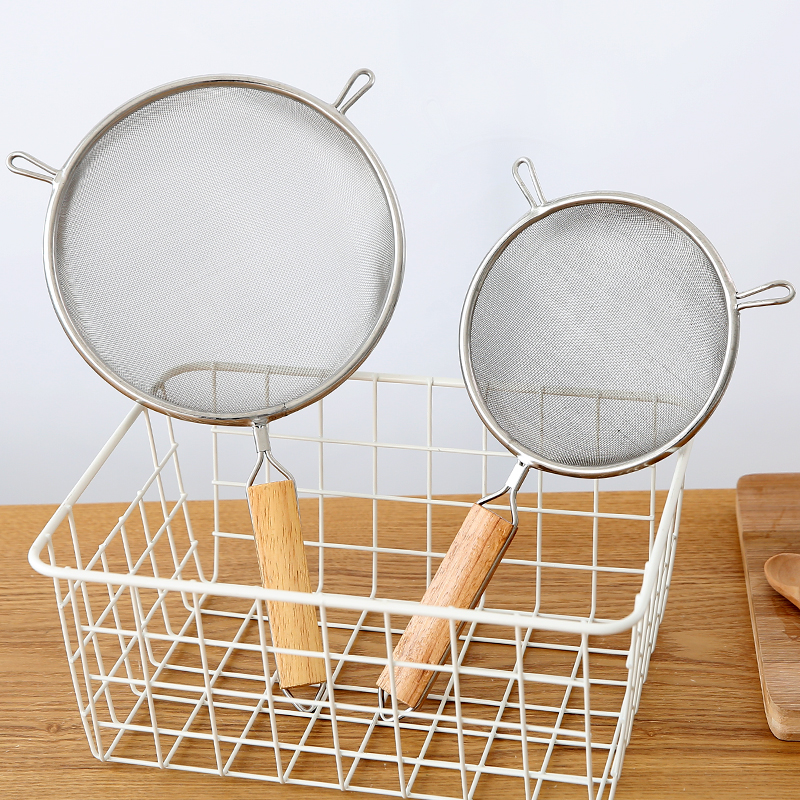 厨房家用超细滤油网小网勺网筛不锈钢漏勺果汁豆浆油炸漏网过滤网