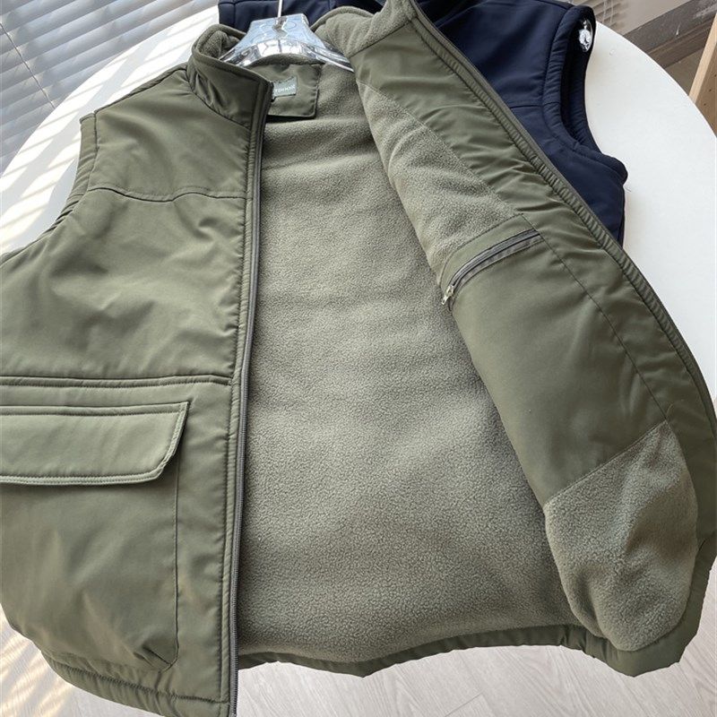 一线户外!防风防溅水!内里复合摇粒绒男士秋冬立领保暖工装马甲,男装,常规马甲,淘宝优惠券,粉丝福利购,淘宝优惠卷