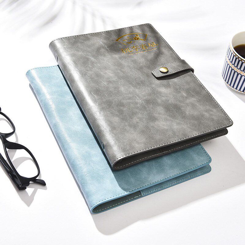 sfeng顺风 商务活页夹笔记本子简约办公文具A5加厚会议工作记录本