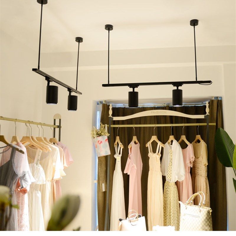 led射灯吊杆轨道条服装超市商用延伸轨道加长悬挂式射灯桥架灯具,家装灯饰光源,嵌入式射灯,淘宝优惠券,粉丝福利购,淘宝优惠卷