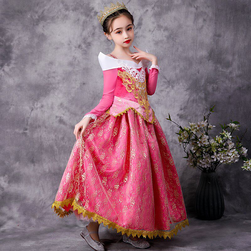 爱洛睡美人公主裙春秋女童连衣裙艾洛长裙子儿童高端表演晚礼服装,童装/婴儿装/亲子装,儿童礼服,淘宝优惠券,粉丝福利购,淘宝优惠卷