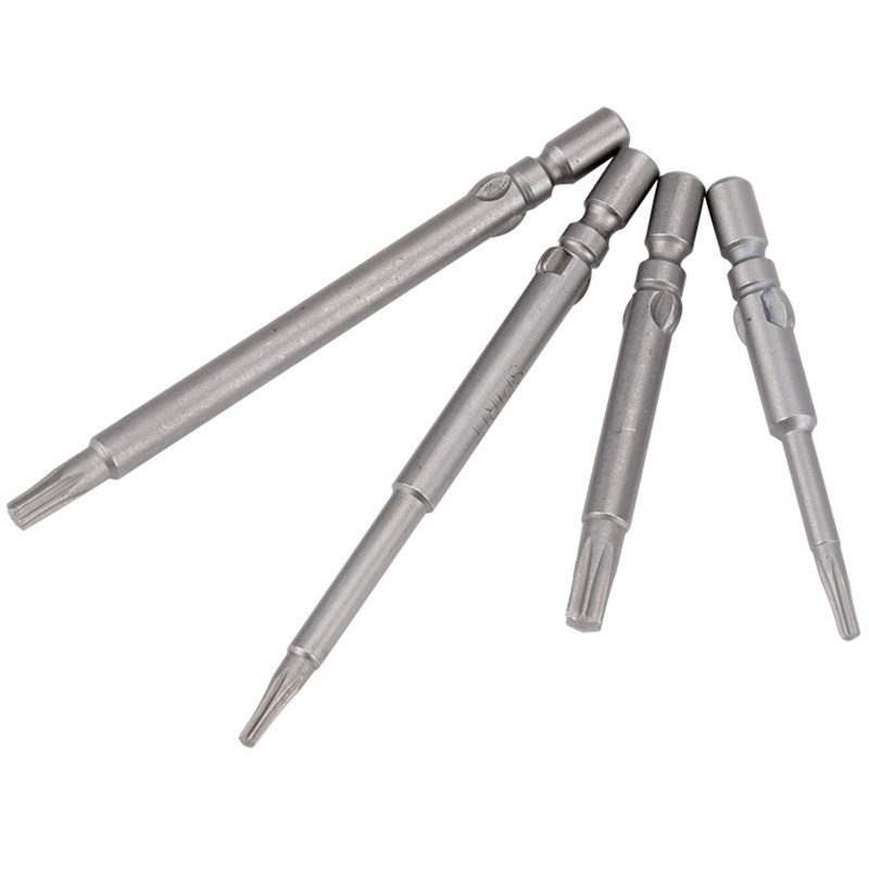 800电批柄电动螺丝刀起子六角梅花头电批头电批咀4MM强磁40-60Lmm