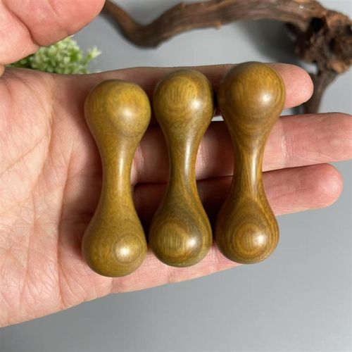 指尖哑铃檀木质手玩把件灵活手指关节解压手指放松锻炼解压神器