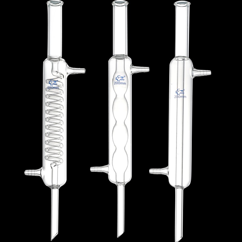 冷凝管直形球形蛇形200/300/400/500/600mm高硼硅回流冷凝器装置