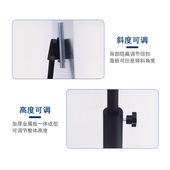 立式 黑板办公会议家用教学画板 圆盘磁性钢化玻璃白板写字板支架式