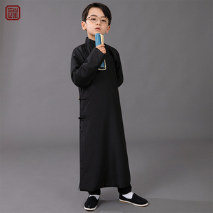 儿童相声服民国长衫大褂朗诵演出服学生长袍马褂男童唐装中国风